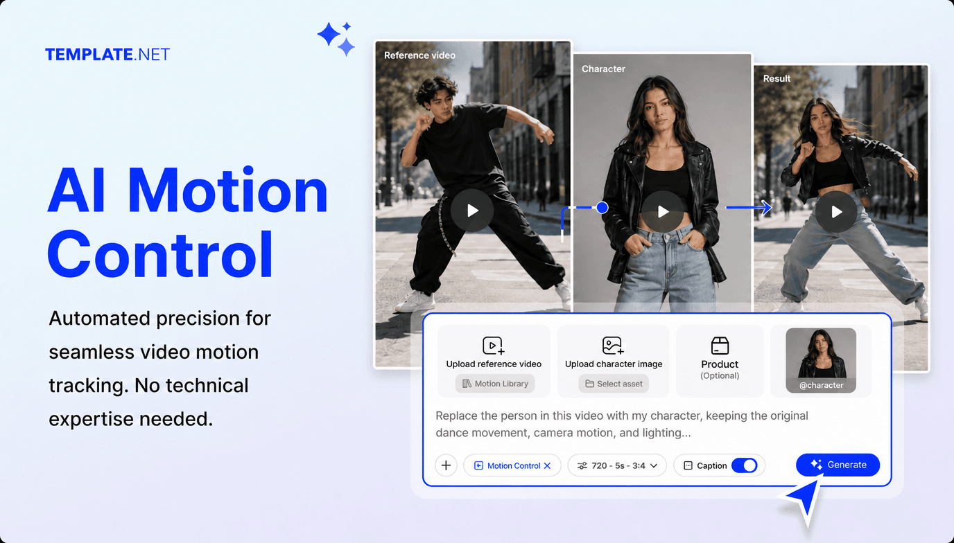 AI Motion Control Video Generator, Animate a Static Image with Motion Transfer